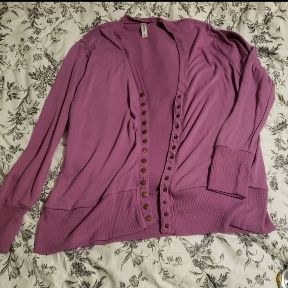 Zenana outfitters snap button cardigan 1x